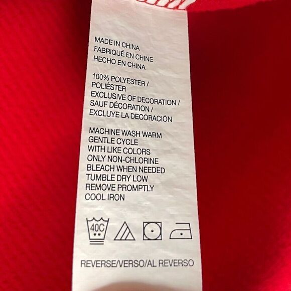 IZOD Mens Full-Zip Track Jacket EUC Sz L Red Perform-X Zip-Pockets - Picture 9 of 9